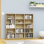 vidaXL Armoire à CD Chêne sonoma 102x23x89 5 cm Bois d’ingénierie