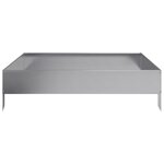 vidaXL Lit surélevé de jardin 100x100x26 cm acier inoxydable