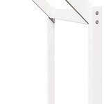 vidaXL Lit haut avec toit blanc 90x190 cm bois de pin massif