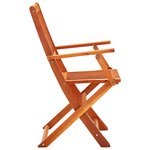 vidaXL Ensemble à manger d'extérieur pliable 9 Pièces Bois d'eucalyptus