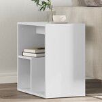vidaXL Tables d'appoint 2 Pièces blanc 50x30x50 cm bois d’ingénierie