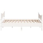 vidaXL Cadre de lit sans matelas blanc 180x200 cm bois massif de pin
