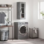 vidaXL Armoire murale gris béton 34 5x34x90 cm
