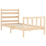 vidaXL Cadre de lit sans matelas 100x200 cm bois massif de pin