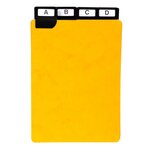 Guide de classement 148 x 105 mm - exacompta jaune - jeu de 24
