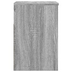 vidaXL Banc à chaussures Sonoma gris 60x30x45 cm Bois d'ingénierie