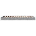 vidaXL Cadre de lit sans matelas sonoma gris 100x200 cm