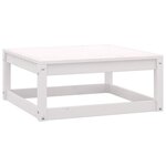 vidaXL Salon de jardin 2 Pièces avec coussins Blanc Bois de pin massif