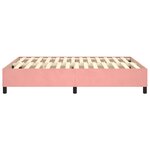 vidaXL Cadre de lit sans matelas rose 140x200 cm velours