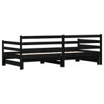 vidaXL Lit de jour et lit gigogne sans matelas 80x200 cm bois massif