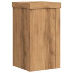 vidaXL Supports pour plantes 2 Pièces chêne artisanal bois d'ingénierie