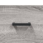 vidaXL Buffet haut Sonoma gris 34 5x34x180 cm Bois d'ingénierie