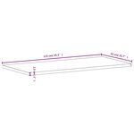vidaXL Dessus de bureau 115x55x2 5 cm bois massif de hêtre