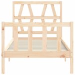 vidaXL Cadre de lit sans matelas bois de pin massif