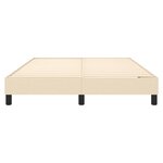 vidaXL Cadre de lit sans matelas crème 140x200 cm tissu