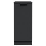 vidaXL Buffets 2 Pièces noir 30x30x70 cm bois d'ingénierie