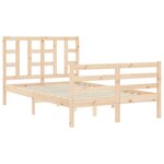 vidaXL Cadre de lit sans matelas bois de pin massif