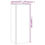 vidaXL Meuble TV mural chêne marron 40 5x30x102 cm bois d'ingénierie