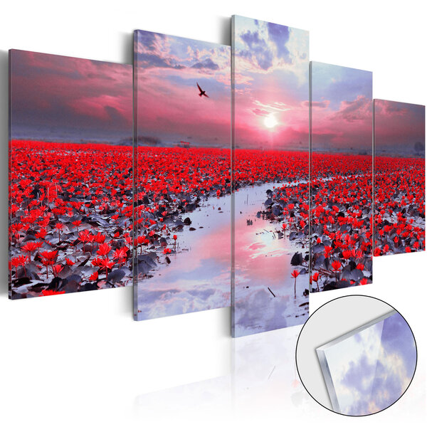 Tableau sur verre acrylique - the river of love [glass] l x h en cm 200x100
