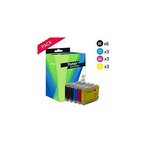 Compatible Brother LC970/LC1000VALBP Pack 15 cartouches Noir/couleurs