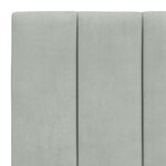 vidaXL Cadre de lit sans matelas gris clair 80x200 cm velours