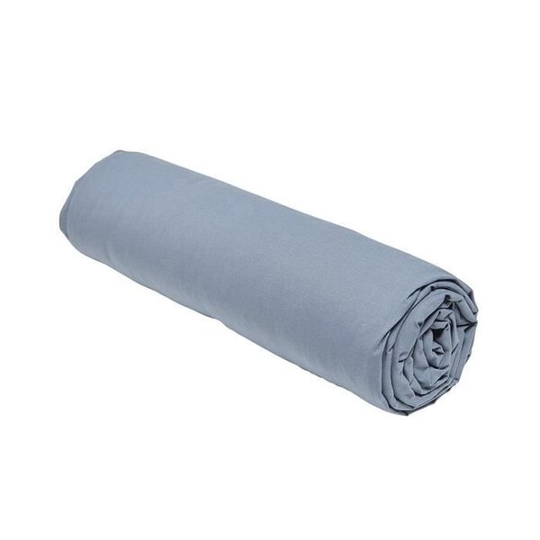 Drap housse - 90 x 190 cm uni - Denim