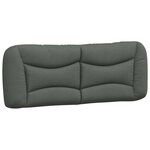 vidaXL Cadre de lit sans matelas gris foncé 180x200 cm tissu
