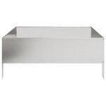vidaXL Lit surélevé de jardin 100x100x25 cm acier inoxydable