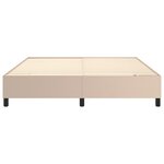 vidaXL Sommier à lattes de lit avec matelas Cappuccino 180x200 cm