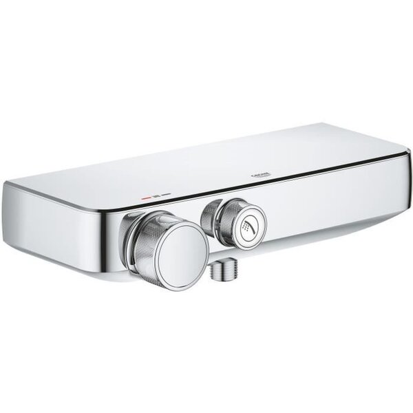 GROHE Mitigeur thermostatique douche Grohtherm SmartControl 34719000- Porte-savon -Limiteur de température-Economie d'eau- Chrome