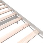 vidaXL Cadre de lit Blanc Bois de pin massif 90x200 cm