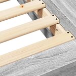 vidaXL Cadre de lit sonoma gris 75x190 cm bois d'ingénierie