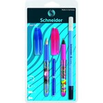 Set d'écriture avec 1 stylo à plume + 1 roller + 1 effaceur - motif aléatoire schneider
