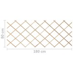 vidaXL Clôtures en treillis 5 Pièces Bois de sapin massif 180x80 cm