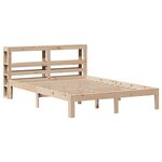 vidaXL Cadre de lit avec tête de lit 150x200 cm bois de pin massif