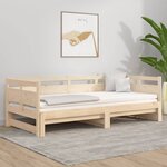 vidaXL Lit coulissant sans matelas bois de pin solide 2x(80x200) cm