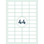 Boîte 4400 Etiquettes Universelles 48 5 x 25 4 mm  blanc RILLPRINT