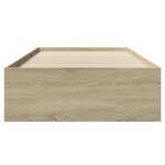vidaXL Cadre de lit sans matelas chêne sonoma 90x200 cm