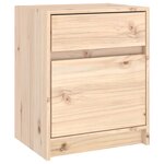 vidaXL Tables de chevet 2 Pièces 40x31x50 cm bois de pin massif