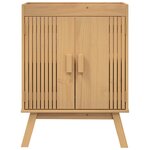 vidaXL Meuble sous lavabo 114x43x73 5 cm en bois de pin massif