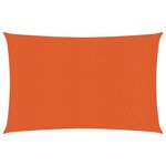 vidaXL Voile d'ombrage 160 g/m² rectangulaire orange 4x5 m PEHD