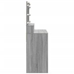 vidaXL Coiffeuse avec LED sonoma gris 80x41x134 5 cm