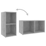 vidaXL Ensemble de meubles TV 8 Pièces Gris béton Bois d'ingénierie