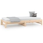 vidaXL Lit coulissant 2x(80x200) cm Bois de pin massif