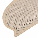 vidaXL Tapis d'escalier autocollants aspect sisal 15 Pièces 65x21x4 cm