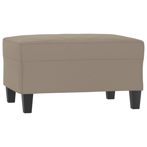 vidaXL Repose-pied Taupe 70x55x41 cm Tissu microfibre