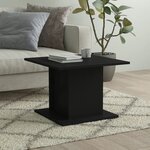 vidaXL Table basse noir 55 5x55 5x40 cm bois d'ingénierie