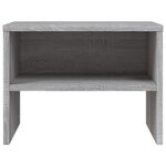 vidaXL Table de chevet Sonoma gris 40x30x30 cm Bois d'ingénierie