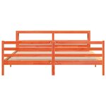 vidaXL Cadre de lit sans matelas cire marron 180x200cm bois pin massif