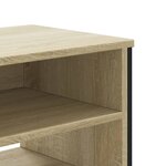 vidaXL Meuble TV chêne sonoma 122x34x41 cm bois d'ingénierie